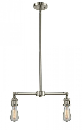 Franklin Restoration Two Light Island Pendant in Brushed Satin Nickel (405|209-SN)