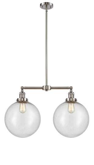 Franklin Restoration LED Island Pendant in Brushed Satin Nickel (405|209-SN-G204-12-LED)