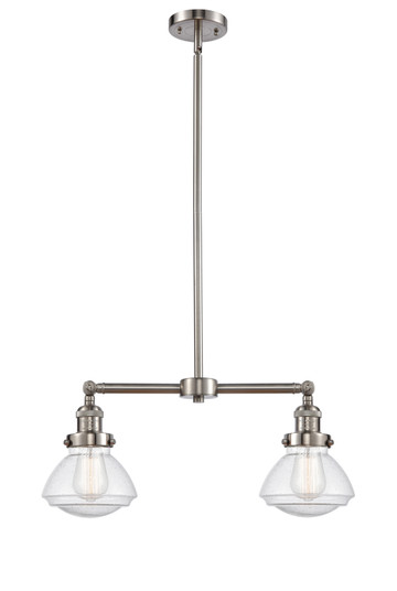 Franklin Restoration LED Island Pendant in Brushed Satin Nickel (405|209-SN-G324-LED)