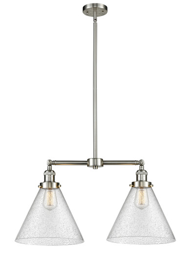 Franklin Restoration LED Island Pendant in Brushed Satin Nickel (405|209-SN-G44-L-LED)