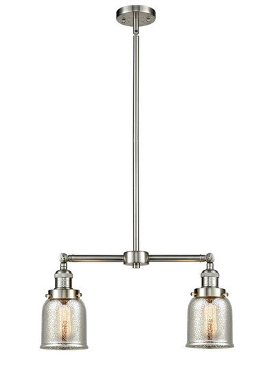 Franklin Restoration Two Light Island Pendant in Brushed Satin Nickel (405|209-SN-G58)