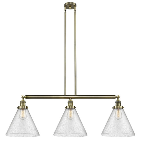 Franklin Restoration LED Island Pendant in Antique Brass (405|213-AB-G44-L)