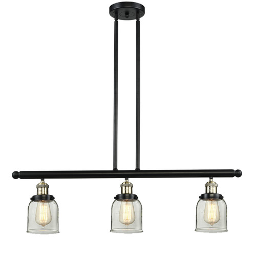 Franklin Restoration Three Light Island Pendant in Black Antique Brass (405|213-BAB-G52)