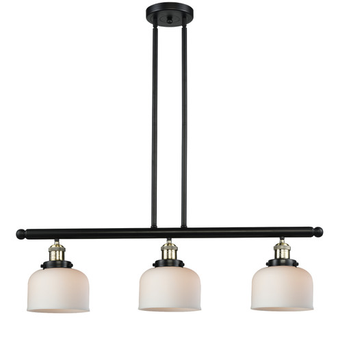 Franklin Restoration Three Light Island Pendant in Black Antique Brass (405|213-BAB-G71)