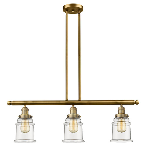 Franklin Restoration LED Island Pendant in Brushed Brass (405|213-BB-G182-LED)