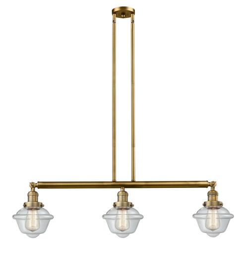 Franklin Restoration LED Island Pendant in Brushed Brass (405|213-BB-G532-LED)