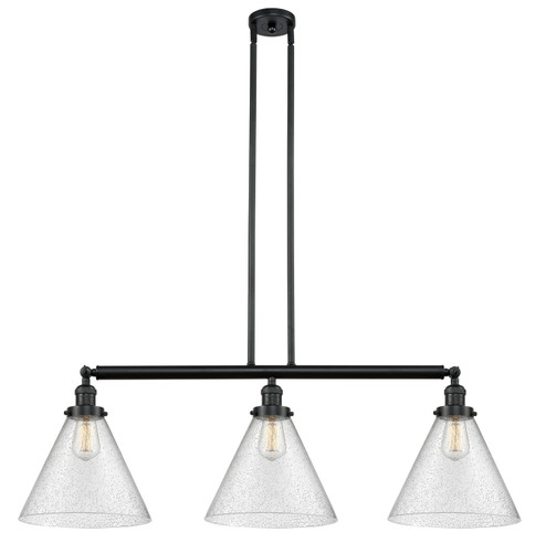 Franklin Restoration LED Island Pendant in Matte Black (405|213-BK-G44-L-LED)