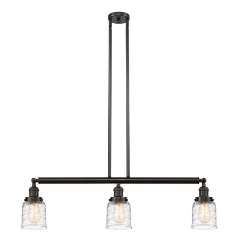 Franklin Restoration Three Light Island Pendant in Oil Rubbed Bronze (405|213-OB-G513) Franklin Restoration Three Light Island Pendant in Oil Rubbed Bronze (405|213-OB-G513)