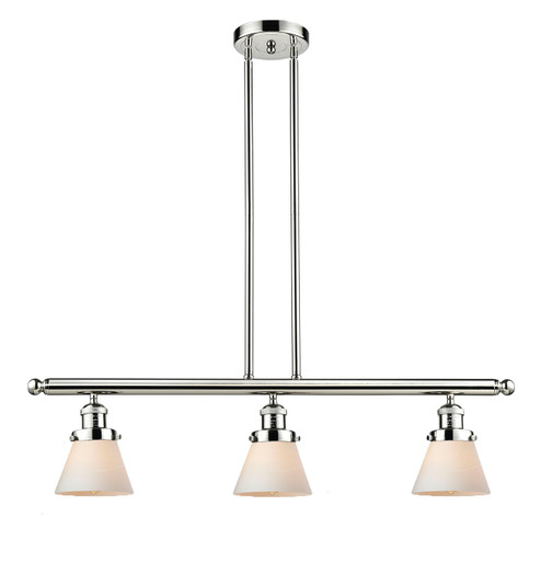Franklin Restoration Three Light Island Pendant in Polished Nickel (405|213-PN-G61)
