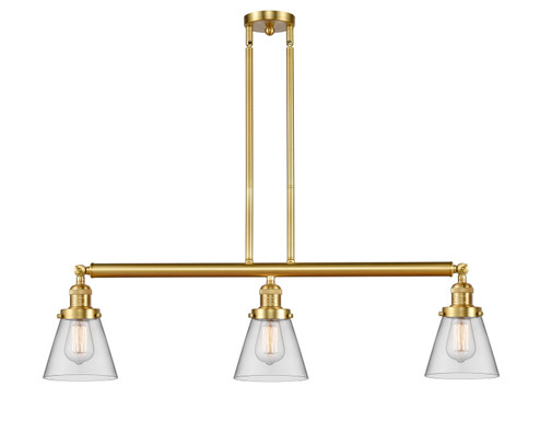 Franklin Restoration LED Island Pendant in Satin Gold (405|213-SG-G62-LED)