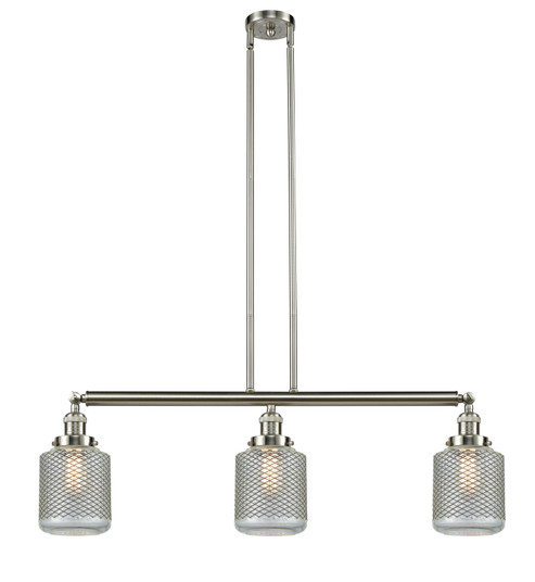 Franklin Restoration LED Island Pendant in Brushed Satin Nickel (405|213-SN-G262-LED)