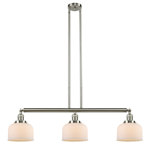 Franklin Restoration Three Light Island Pendant in Brushed Satin Nickel (405|213-SN-G71)