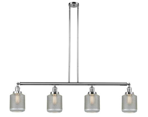 Franklin Restoration Four Light Island Pendant in Polished Chrome (405|214-PC-G262)