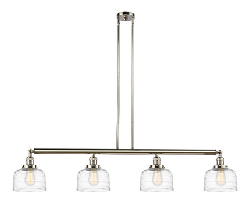 Franklin Restoration Four Light Island Pendant in Polished Nickel (405|214-PN-G713)