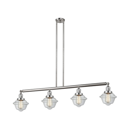 Franklin Restoration Four Light Island Pendant in Brushed Satin Nickel (405|214-SN-G532)