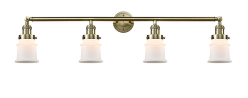 Franklin Restoration Four Light Bath Vanity in Antique Brass (405|215-AB-G181S)