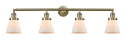 Franklin Restoration Four Light Bath Vanity in Antique Brass (405|215-AB-G61)