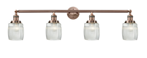 Franklin Restoration Four Light Bath Vanity in Antique Copper (405|215-AC-G302)