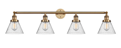 Franklin Restoration Four Light Bath Vanity in Brushed Brass (405|215-BB-G44)