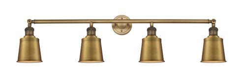 Franklin Restoration Four Light Bath Vanity in Brushed Brass (405|215-BB-M9-BB)