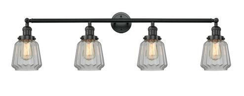 Franklin Restoration Four Light Bath Vanity in Matte Black (405|215-BK-G142)