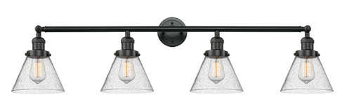 Franklin Restoration Four Light Bath Vanity in Matte Black (405|215-BK-G44)