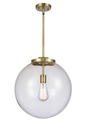 Essex One Light Pendant in Antique Brass (405|221-1S-AB-G202-16)