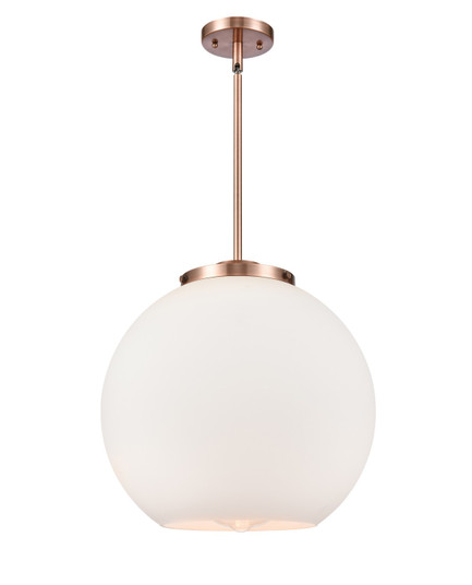Essex LED Pendant in Antique Copper (405|221-1S-AC-G121-16-LED)
