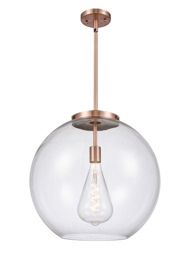 Essex One Light Pendant in Antique Copper (405|221-1S-AC-G122-18)