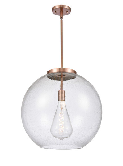 Essex LED Pendant in Antique Copper (405|221-1S-AC-G124-18-LED)