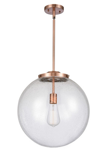 Franklin Restoration LED Pendant in Antique Copper (405|221-1S-AC-G204-16-LED)