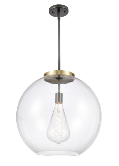 Essex One Light Pendant in Black Antique Brass (405|221-1S-BAB-G122-18)