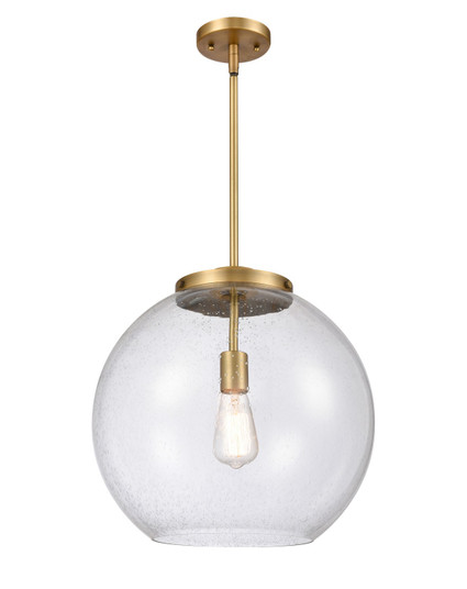 Essex LED Pendant in Brushed Brass (405|221-1S-BB-G124-16-LED)