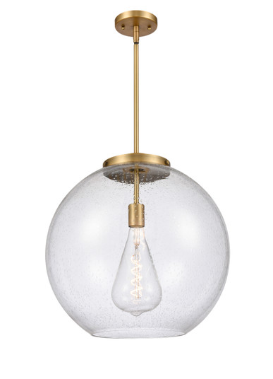 Essex One Light Pendant in Brushed Brass (405|221-1S-BB-G124-18)
