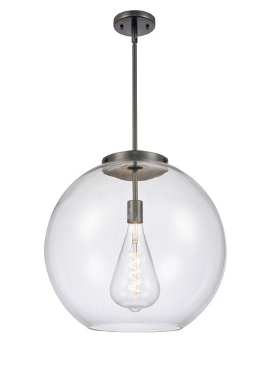 Essex One Light Pendant in Matte Black (405|221-1S-BK-G122-18)