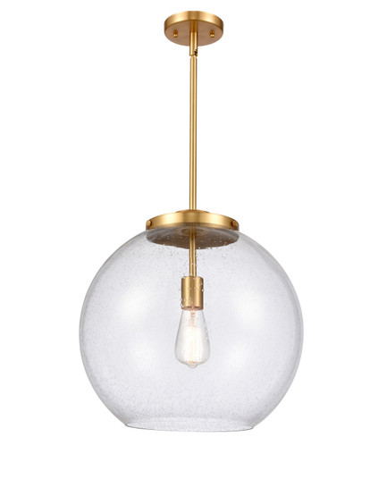 Essex LED Pendant in Satin Gold (405|221-1S-SG-G124-16-LED)
