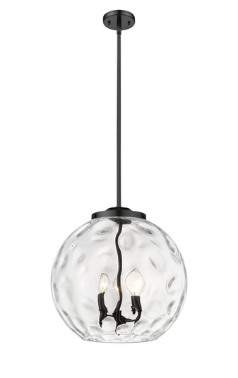Essex Three Light Pendant in Matte Black (405|221-3S-BK-G1215-16)
