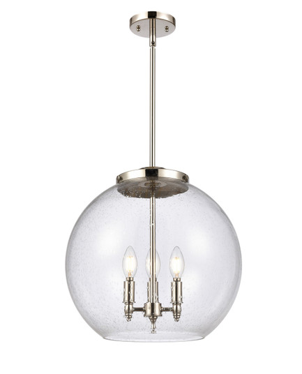 Essex Three Light Pendant in Polished Nickel (405|221-3S-PN-G124-16)