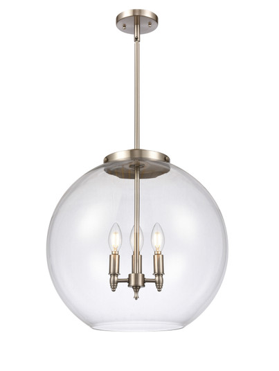 Essex Three Light Pendant in Brushed Satin Nickel (405|221-3S-SN-G122-18)