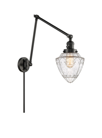 Franklin Restoration LED Swing Arm Lamp in Matte Black (405|238-BK-G661-7-LED)