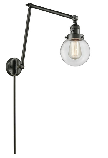 Franklin Restoration One Light Swing Arm Lamp in Oil Rubbed Bronze (405|238-OB-G202-6)