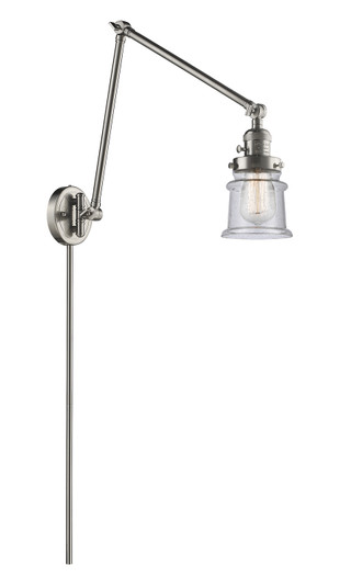Franklin Restoration LED Swing Arm Lamp in Brushed Satin Nickel (405|238-SN-G184S-LED)