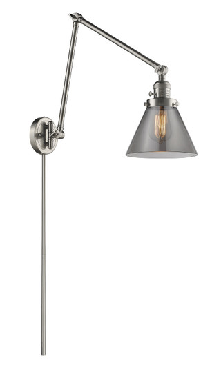 Franklin Restoration One Light Swing Arm Lamp in Brushed Satin Nickel (405|238-SN-G43)