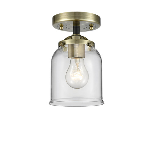 Nouveau One Light Semi-Flush Mount in Black Antique Brass (405|284-1C-BAB-G52)