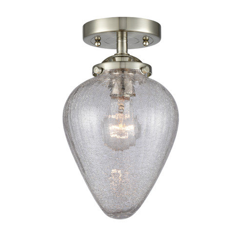 Nouveau One Light Semi-Flush Mount in Brushed Satin Nickel (405|284-1C-SN-G165)