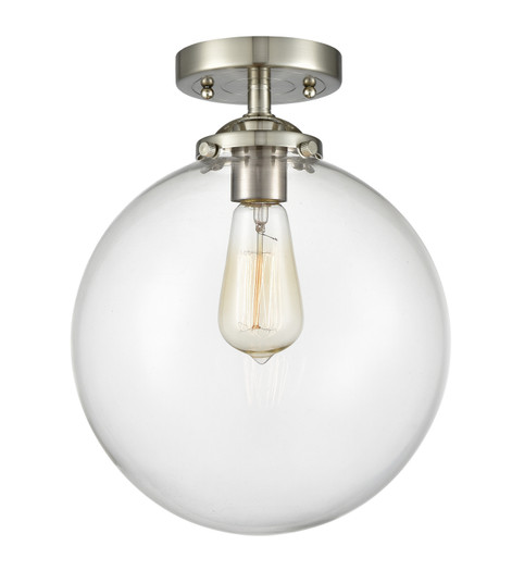 Nouveau One Light Semi-Flush Mount in Brushed Satin Nickel (405|284-1C-SN-G202-10)