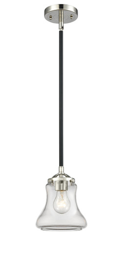 Nouveau One Light Mini Pendant in Black Polished Nickel (405|284-1S-BPN-G192)