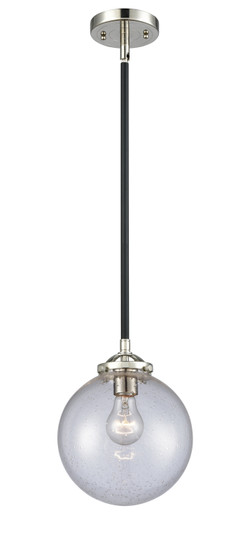 Nouveau One Light Mini Pendant in Black Polished Nickel (405|284-1S-BPN-G204-8)