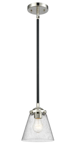 Nouveau One Light Mini Pendant in Black Polished Nickel (405|284-1S-BPN-G64)
