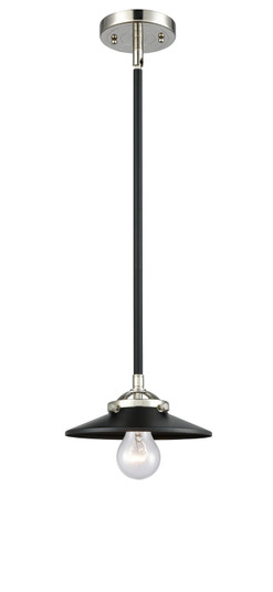 Nouveau One Light Mini Pendant in Black Polished Nickel (405|284-1S-BPN-M6-BK)